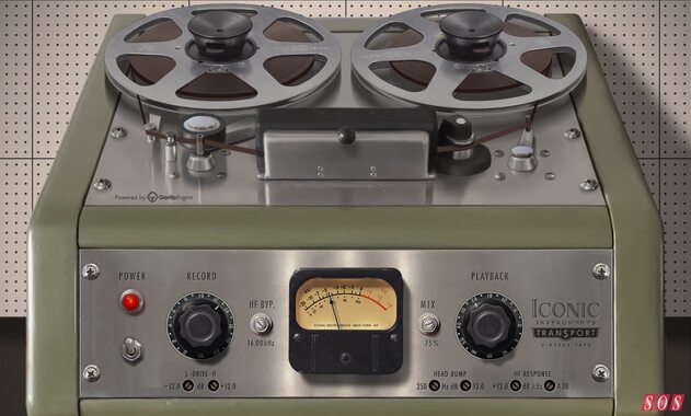 Iconic Instruments Transport Vintage Tape analogue emulation saturation plug-in