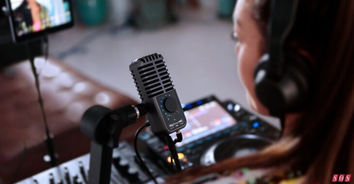 IK Multimedia iRig Stream Mic Pro streaming podcast USB microphone loopback external aux input