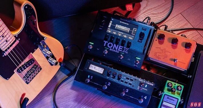 IK Multimedia Tonex Board guitar bass amp effects modelling hardware