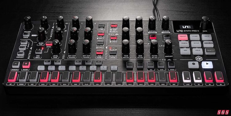 IK Multimedia UNO Synth PRO X compact portable analogue paraphonic synthesizer