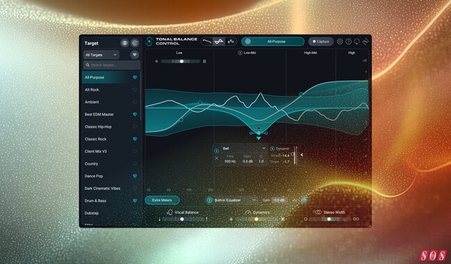 iZotope Tonal Balance Control 3 mix master reference track comparison  plug-in