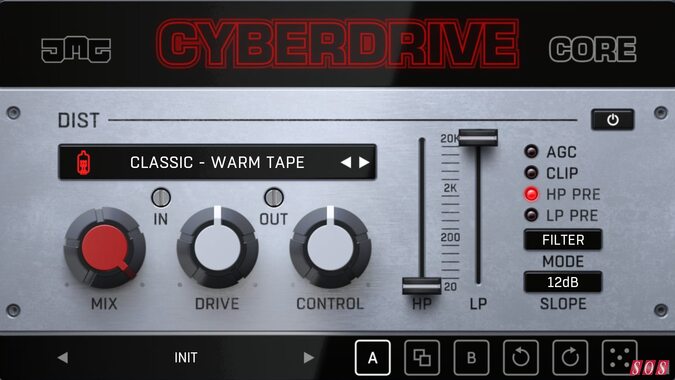 JMG Sound Cyberdrive Core distortion plug-in