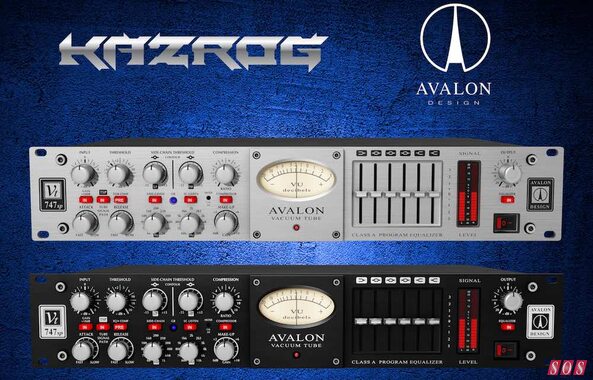 Kazrog Avalon VT-747SP Class-A tube valve opto compressor passive EQ analogue emulation plug-in