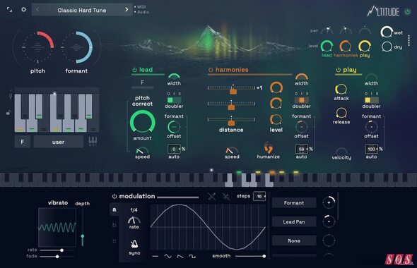 Klevgrand Altitude vocal production pitch-correction harmony generation plug-in