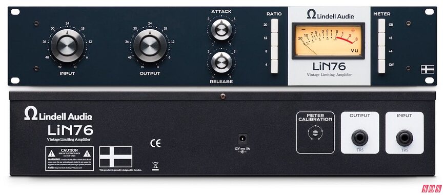 Lindell Audio LiN76 Vintage Limiting Amplifer hardware 1176 style compressor