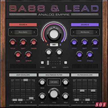 MeldaProcuction Analog Empire Bass Leads software synthesizer virtual instrument