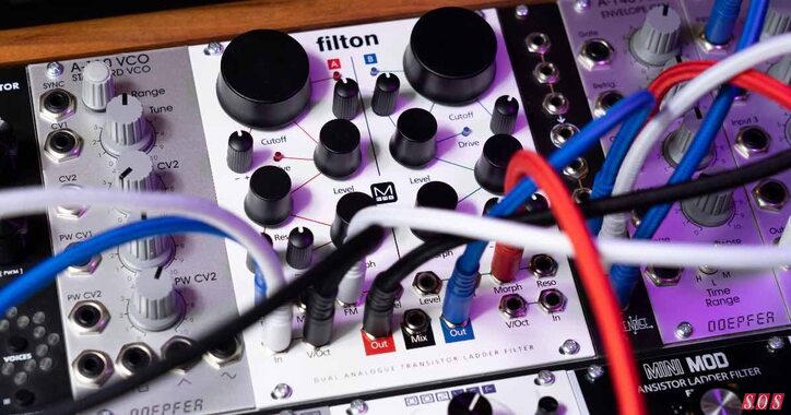Modal Electronics Filton dual transistor ladder filter drive Eurorack module 