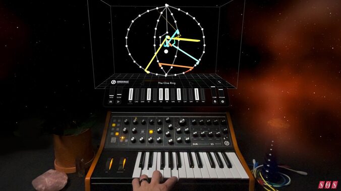 Moog Animoog Galaxy Apple Vision Pro virtual mixed reality software synthesizer