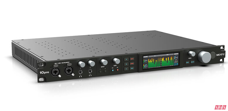 MOTU 10pre Thunderbolt 4 USB4 audio interface AVB AoIP