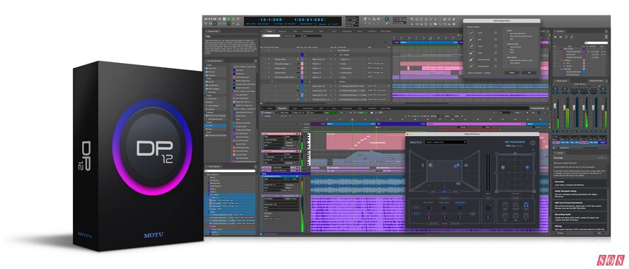 MOTU Digital Performer 12 DAW Dolby Atmos AI stem separation