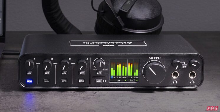 MOTU M6 bus-powered audio interface MIDI loopback