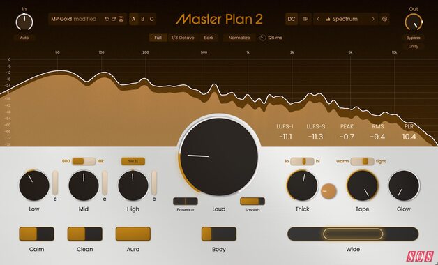 Musik Hack Master Plan 2 all-in-one mastering plug-in limiter EQ loudness processor