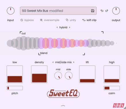 Musik Hack SweetEQ saturation EQ plug-in mixing mastering