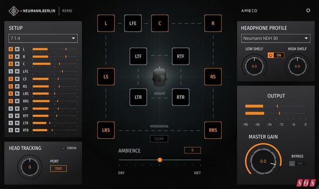 Neumann RIME 1.5 virtual surround immersive audio room headphone monitoring software