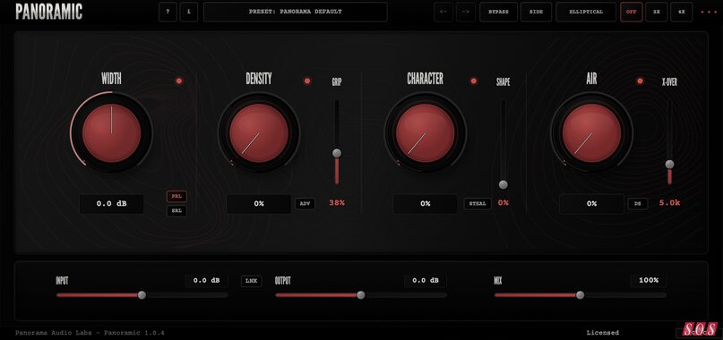 Panorama Audio Labs Panoramic stereo widening plug-in