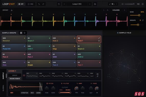 Pitch Innovations Loop2Kit loop slicing sampler plug-in