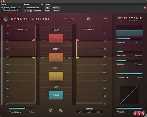 Playfair Audio update Dynamic Grading plug-in