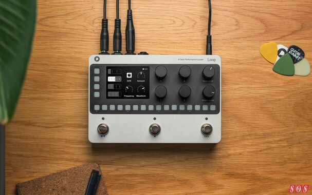 Polyend Loop four-track looper guitar pedal drum machine