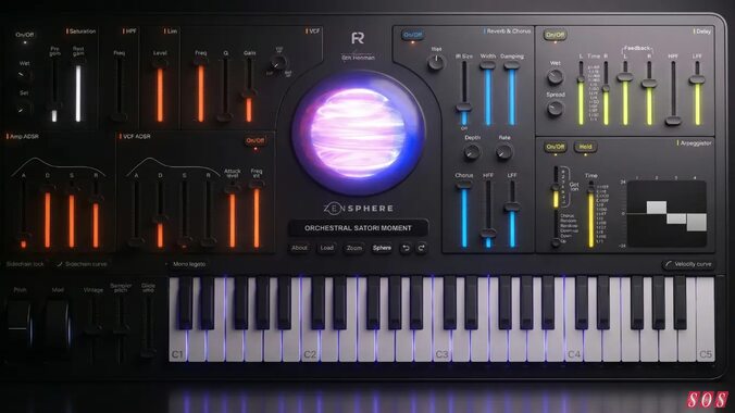 Rapid Flow Zensphere v2 software synthesizer vintage analogue emulation