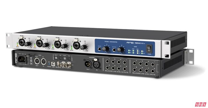 RME Fireface 802 FS 60-channel audio interface analogue S/PDIF ADAT Wordclock MIDI