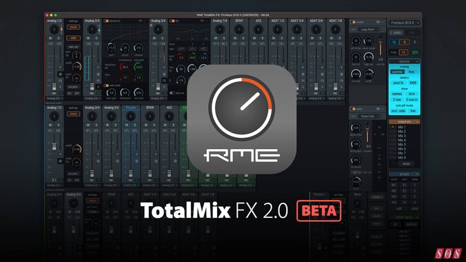 RME TotalMix FX 2.0 interface converter routing monitoring cue mix software