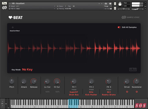 HeartBeat: Percussive beats from Sample Logic