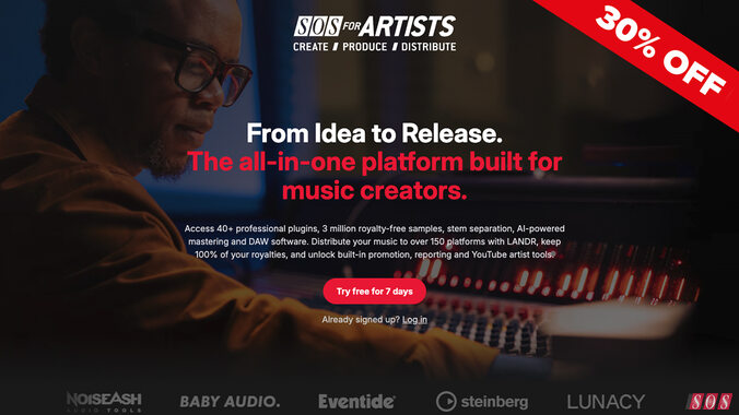 SOSFA Offer Header audio recording mixing production mastering distribution subscription bundle