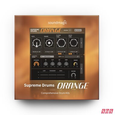 Sound Magic Supreme Drums Orange virtual drum instrument sample library physical modelling