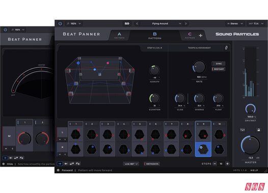 Sound Particles Beat Panner 1.1 step sequencer panning effect object metadata export