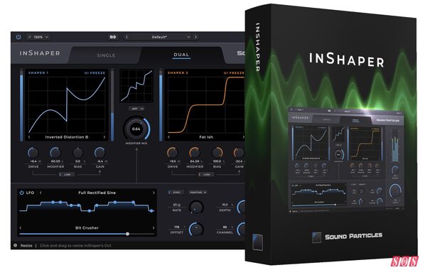 Sound Particles inShaper waveshaper wave folder distortion plug-in