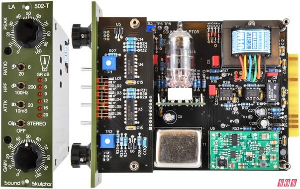 Sound Skulptor LA502T LA2A-style 500-series analogue valve tube compressor