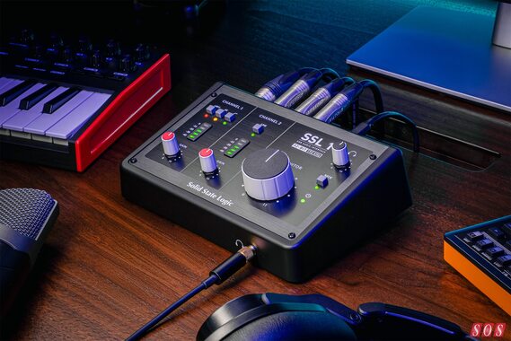 SSL 1 compact desktop audio interface portable
