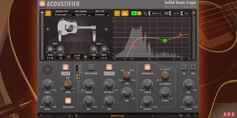 SSL reveal Acoustifier plug-in