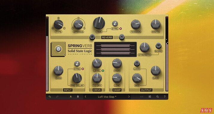 SSL SpringVerb vintage spring reverb emulation plug-in