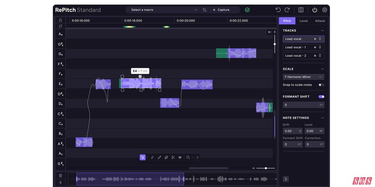 Synchro Arts RePitch 2 vocal tuning pitch-correction plug-in