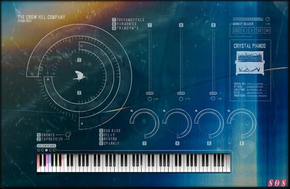 The Crow Hill Company Crystal Pianos chromatic tuned glass sample library