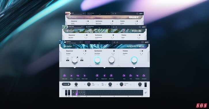 UJAM Usynth Vortex Webcore Dust software synthesizer bundle