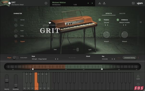 UJAM Virtual Pianist Grit Wurlizer 120 electric piano virtual instrument