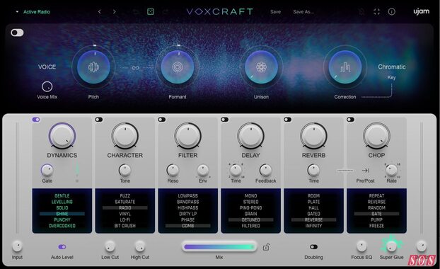 UJAM Voxcraft vocal processing effects plug-in