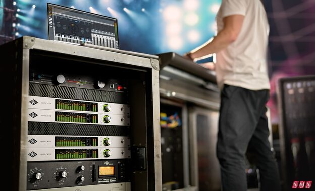 Universal Audio Apollo x16D Dante audio interface UAD plug-ins live