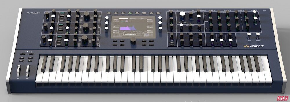 Waldorf Quantum MK2 digital synthesizer granular sample based polyphonic aftertouch