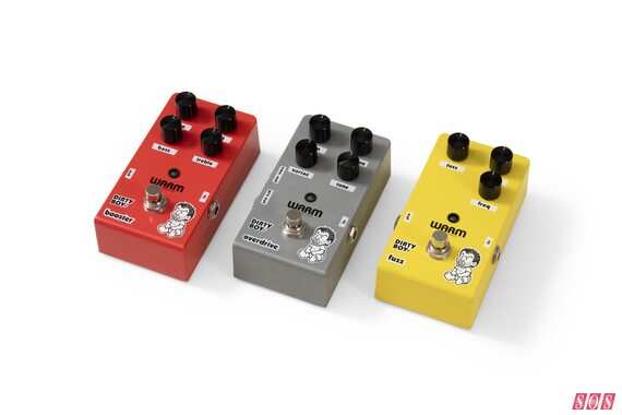 Warm Audio Dirty Boy Jr. Series Overdrive Booster Fuzz analogue guitar pedals