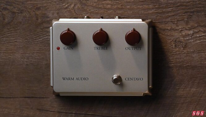 Warm Audio Silver Centavo limited-edition Klon Centaur guitar overdrive effect pedal