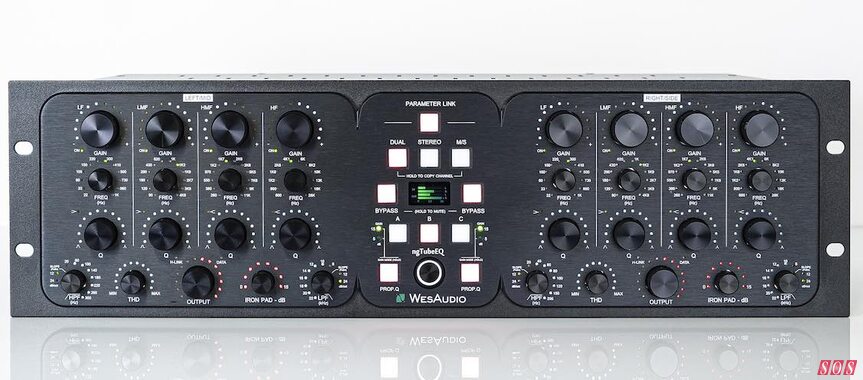 Wes Audio ngTubeEQ analogue outboard passive valve equaliser saturation digital plug-in control