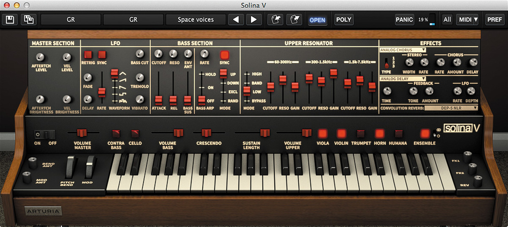 Arturia Minimoog V - referenceburden