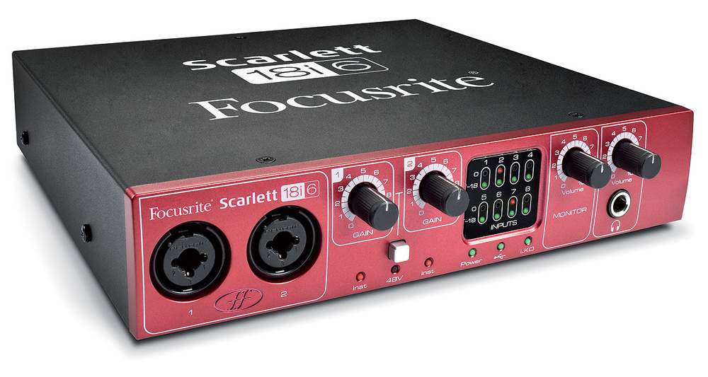 Focusrite Scarlett 18i6 オーディオインターフェイス-