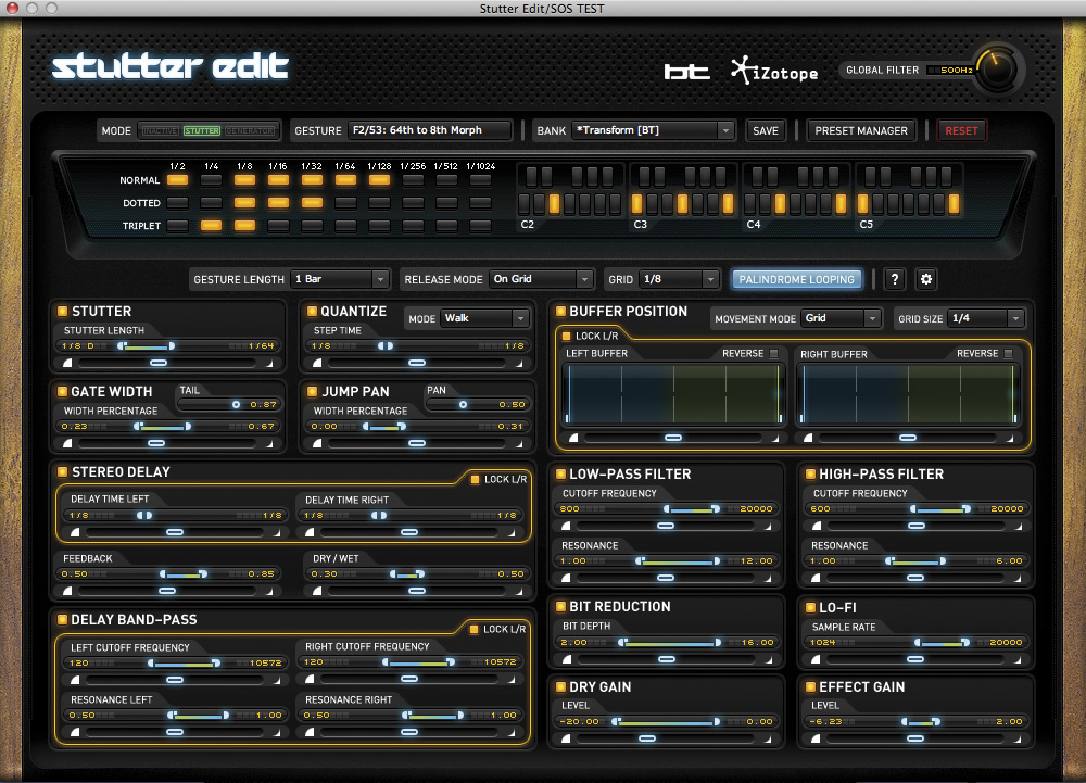 change izotope stutter edit release mode