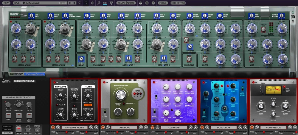 Cherry Audio выпустила программный синтезатор Pentaphonic