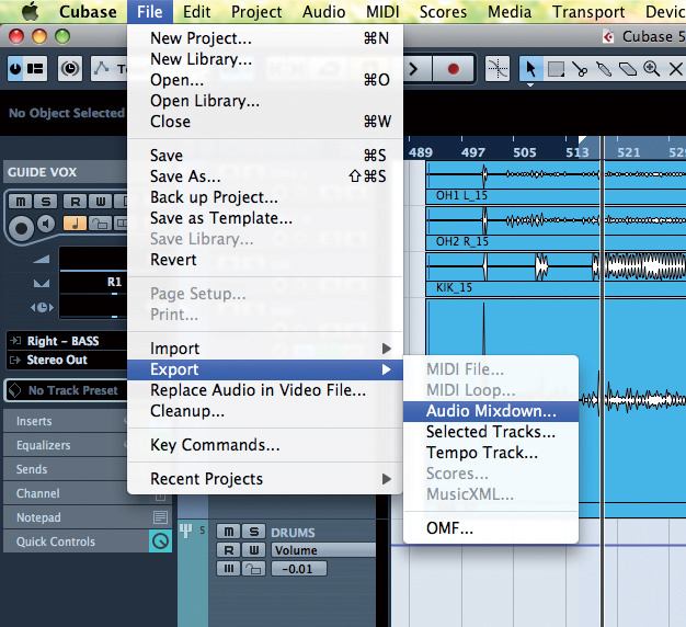 cubase 5 projects