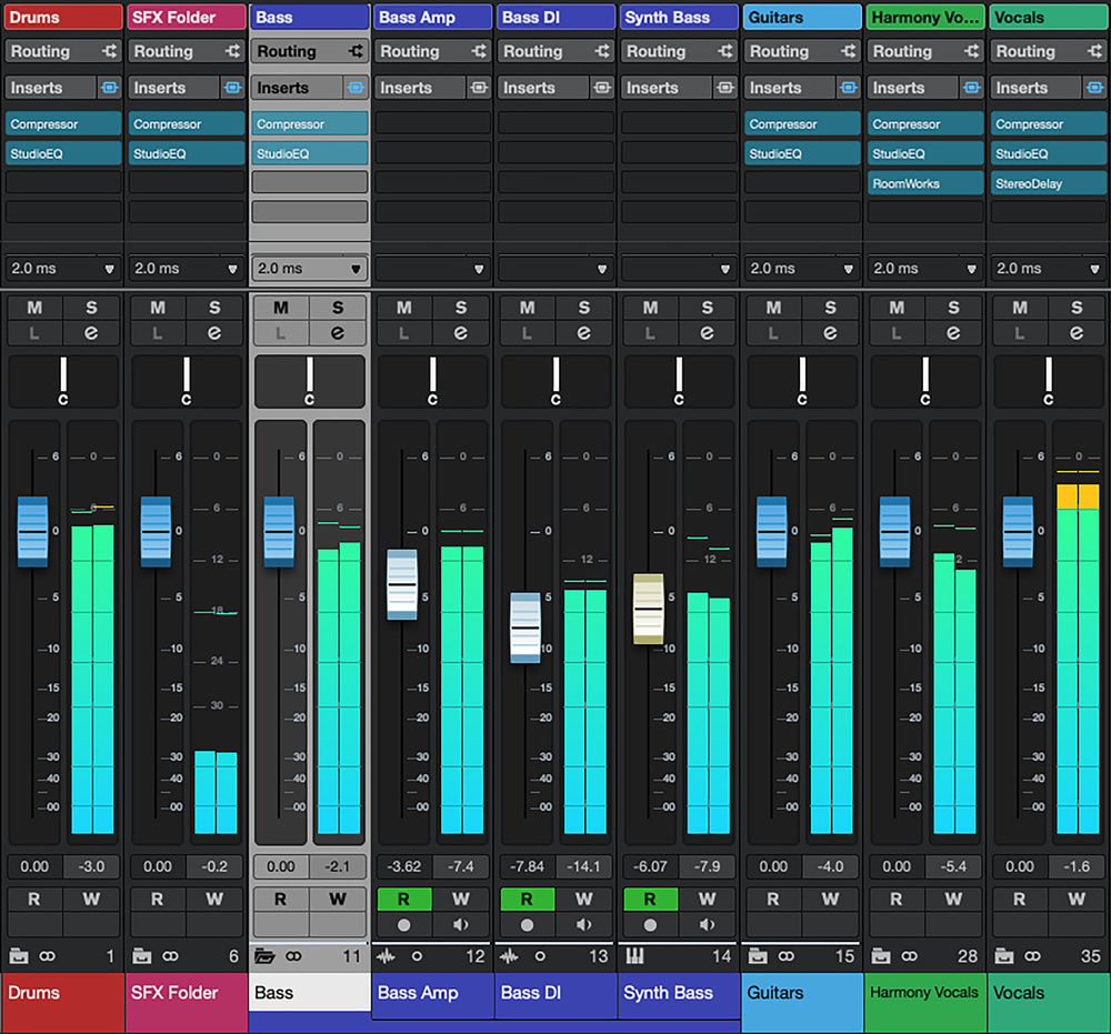 Cubase Pro: Folder Tracks and Group Channels in v15.0.20